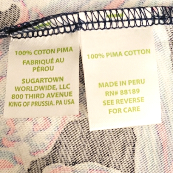 Lilly Pulitzer Seashell Seahorse Sea Life  Sleeveless Blue Shift Dress Small - Picture 7 of 9